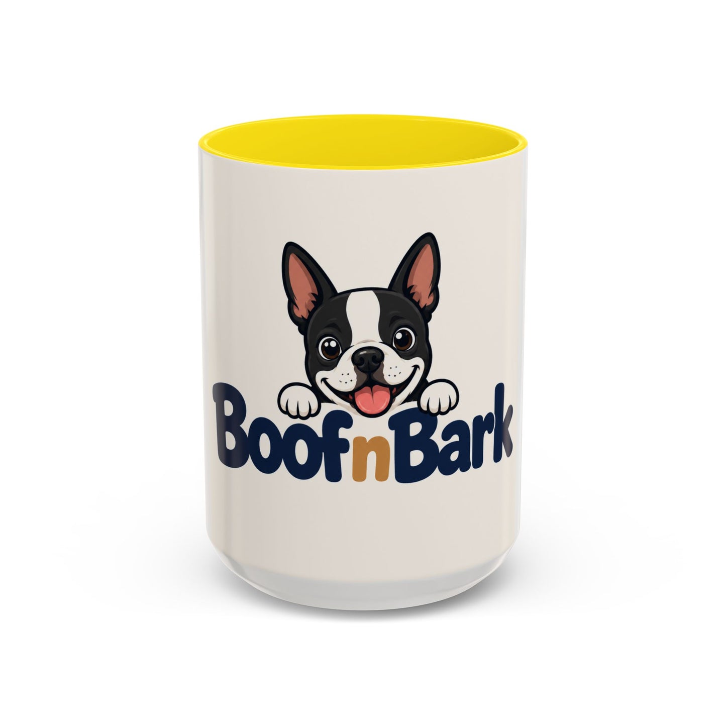 The Official BoofnBark "Boof-First" Morning Accent Mug