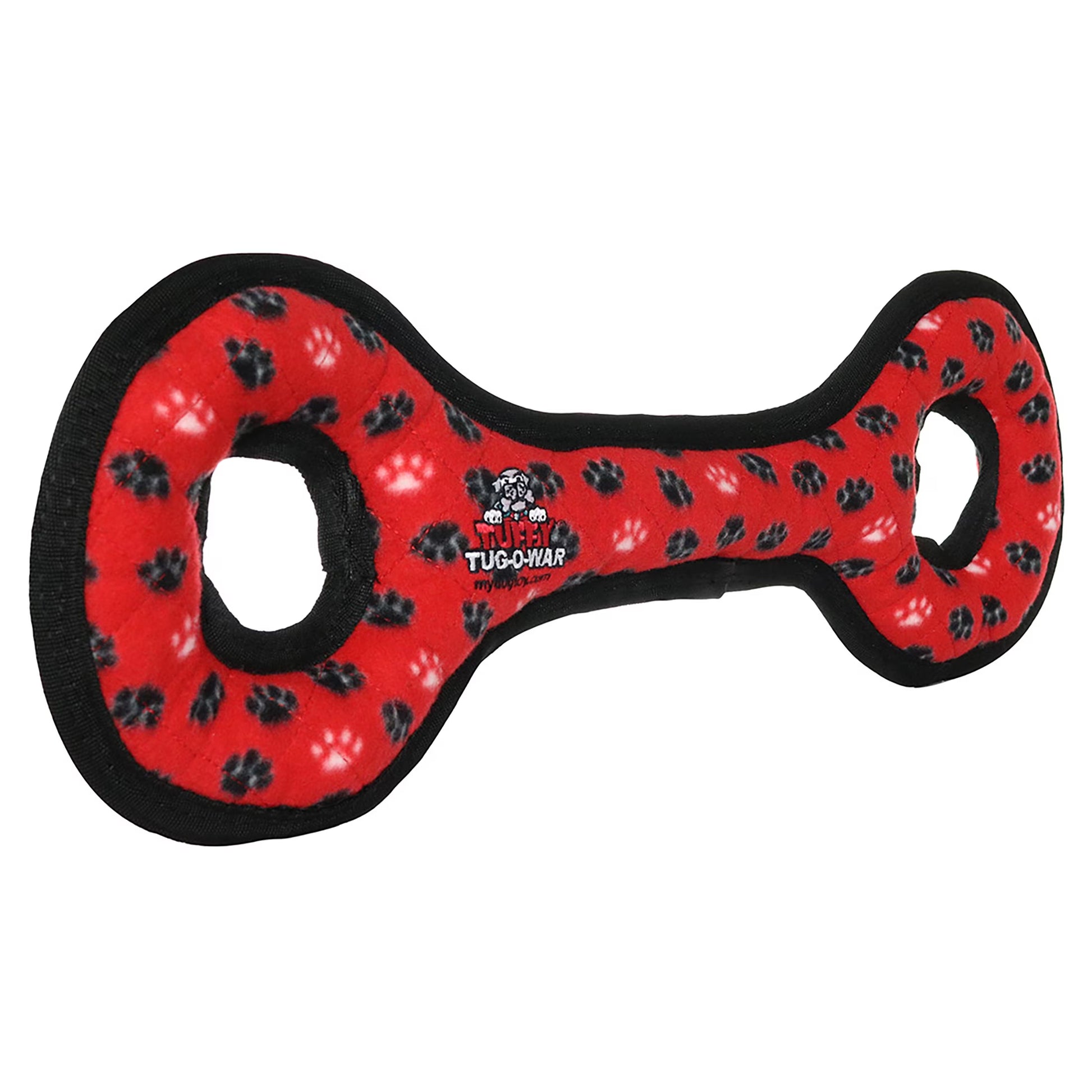 Ultimate Tug-O-War Red Paw Durable Plush Squeaky Dog Toy